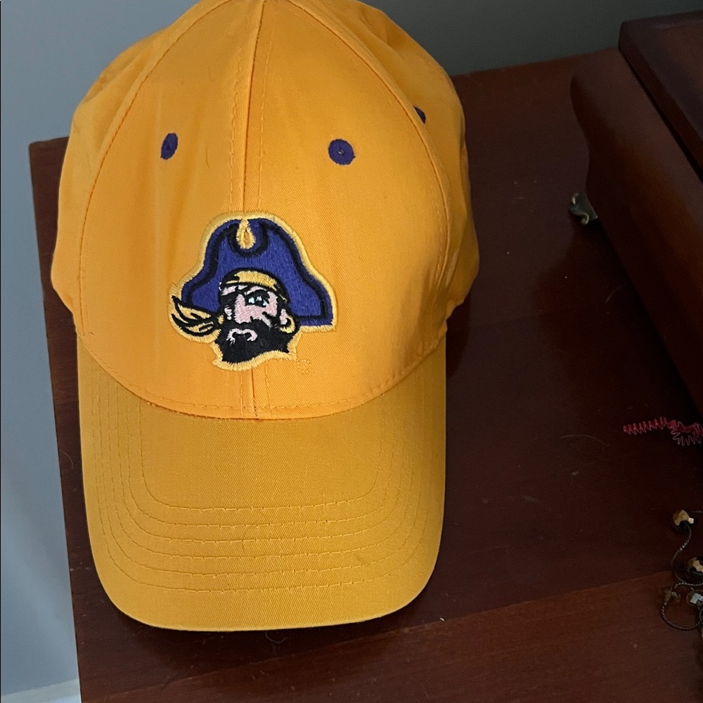 Yellow East Carolina University Pirates Hat